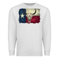Oatmeal Heather distressed tesas flag Premium Sweatshirt - BarkalooDesign