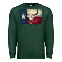 Sports Green distressed tesas flag Premium Sweatshirt - BarkalooDesign