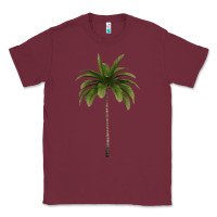 Burgundy Tropical Palm Tree Classic Tee - longCreatives