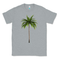 Heather Grey Tropical Palm Tree Classic Tee - longCreatives