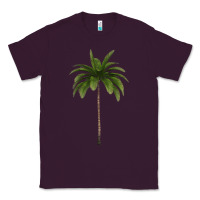 Plum Tropical Palm Tree Classic Tee - longCreatives