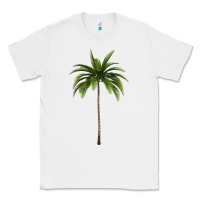 White Tropical Palm Tree Classic Tee - longCreatives