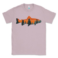 Lilac Trout Fly Fishing Nature Outdoor Fisherman Gift Classic Tee - longCreatives