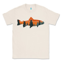 Trout Fly Fishing Nature Outdoor Fisherman Gift Classic Tee | Teevron