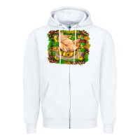 White st patricks day farm chicken gold eggs leopard serape glitter Zipper Hoodie - Artiststas