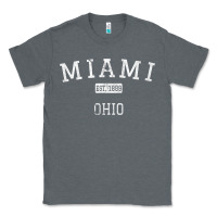 Charcoal Heather Miami Ohio OH Vintage Classic Tee - longCreatives