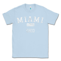 Dusty Blue Miami Ohio OH Vintage Classic Tee - longCreatives
