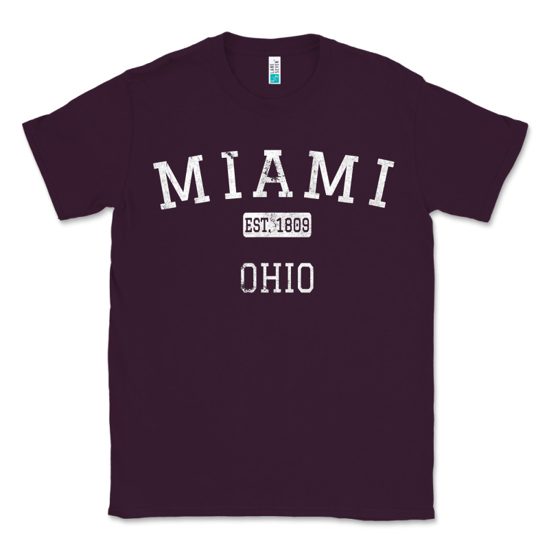 Miami Ohio Oh Vintage Classic Tee by longCreatives | Teevron