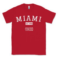 Red Miami Ohio OH Vintage Classic Tee - longCreatives