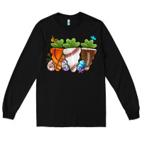 Black Easter Day Sports Easter sports carrots Long Sleeve Tee - OliviaCreatesArt