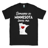 Black Someone In Minnesota Loves Me  Minnesota  MN Classic Tee - longCreatives
