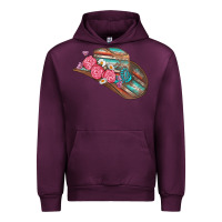 Mauve Wine cowboy hat Urban Hoodie - AdoDesignShop