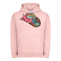Pigment Salmon cowboy hat Urban Hoodie - AdoDesignShop