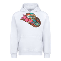 White cowboy hat Urban Hoodie - AdoDesignShop