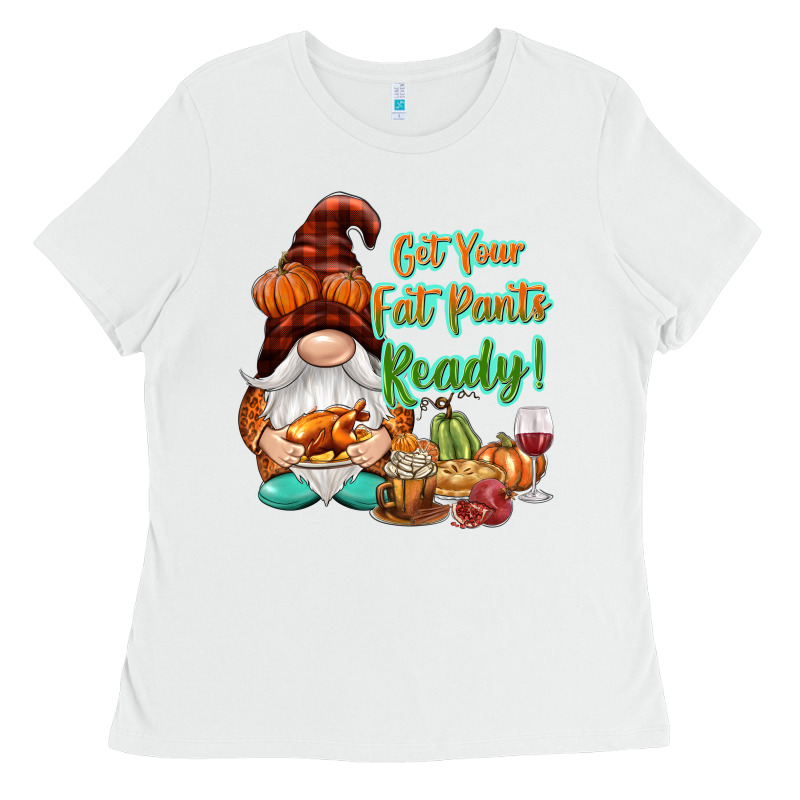 Get Your Fat Pants Ready Ladies Tee by NancyCooperArtShop | Teevron