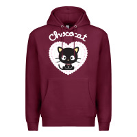 Burgundy Chococat Sweet Valentine Premium Hoodie - longCreatives