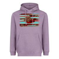 Lavender leopard serape background Heavyweight Hoodie - BarkalooDesign