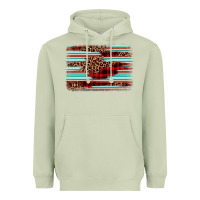 Matcha leopard serape background Heavyweight Hoodie - BarkalooDesign