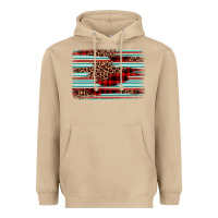 Mushroom leopard serape background Heavyweight Hoodie - BarkalooDesign