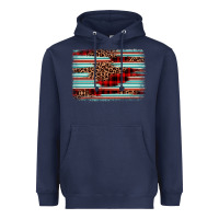 Leopard Serape Background Heavyweight Hoodie | Teevron