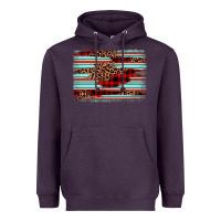 Plum leopard serape background Heavyweight Hoodie - BarkalooDesign