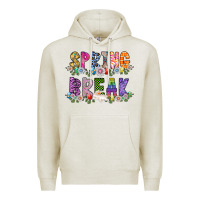 Oatmeal Heather SPRING BREAK Premium Hoodie - CowhideDigitalArt