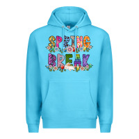 Ocean Blue SPRING BREAK Premium Hoodie - CowhideDigitalArt