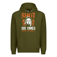 Army Green halloween shot 6 times t shirt Premium Hoodie - longCreatives