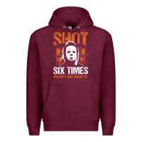 Burgundy halloween shot 6 times t shirt Premium Hoodie - longCreatives