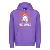 Purple halloween shot 6 times t shirt Premium Hoodie - longCreatives