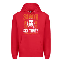 Red halloween shot 6 times t shirt Premium Hoodie - longCreatives