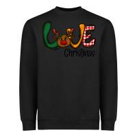 Black love Christmas Heavyweight Sweatshirt - CowhideDigitalArt