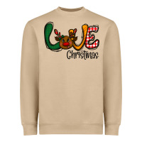 Mushroom love Christmas Heavyweight Sweatshirt - CowhideDigitalArt