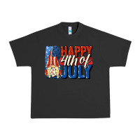 Pigment Black Happy 4th of july gnome Urban Heavy Tee - CowGirlArtShop