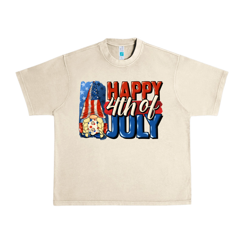Happy 4th Of July Gnome Urban Heavy Tee by CowGirlArtShop | Teevron