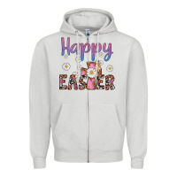 Dove Grey happy easter cross Zipper Hoodie - Artiststas