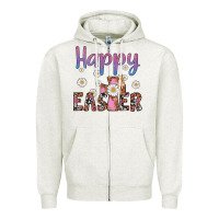 Happy Easter Cross Zipper Hoodie | Teevron