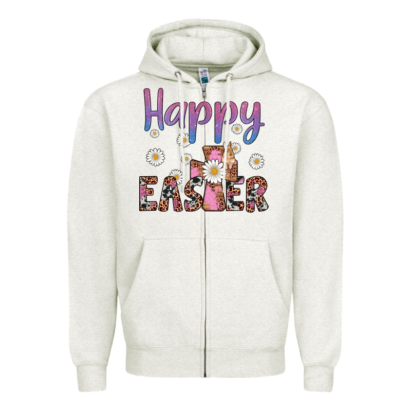 Happy Easter Cross Zipper Hoodie by Artiststas | Teevron