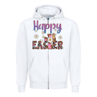 White happy easter cross Zipper Hoodie - Artiststas