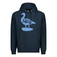 Navy Silly Goose Funny Silly Goose Premium Hoodie - longCreatives