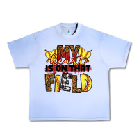 Softball My Heart Is On That Field Urban Heavy Tee | Teevron