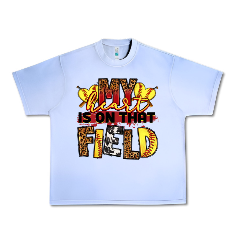 Softball My Heart Is On That Field Urban Heavy Tee by RanaPortraitStore | Teevron