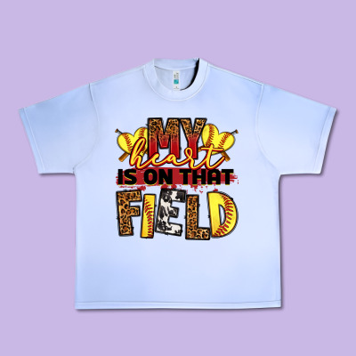 Softball My Heart Is On That Field Urban Heavy Tee Designed By Ranaportraitstore
