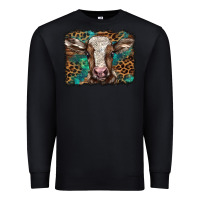 Black Christmas background baby calf Premium Sweatshirt - BarkalooDesign