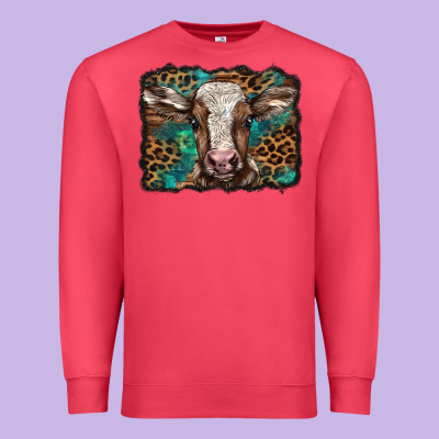 Christmas Background Baby Calf Premium Sweatshirt Designed By Barkaloodesign