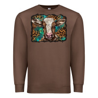 Chestnut Christmas background baby calf Premium Sweatshirt - BarkalooDesign