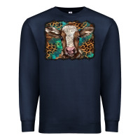 Navy Christmas background baby calf Premium Sweatshirt - BarkalooDesign