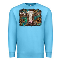 Ocean Blue Christmas background baby calf Premium Sweatshirt - BarkalooDesign