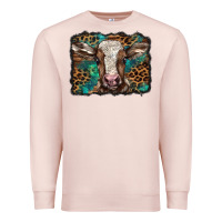 Pale Pink Christmas background baby calf Premium Sweatshirt - BarkalooDesign