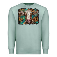 Seafoam Christmas background baby calf Premium Sweatshirt - BarkalooDesign